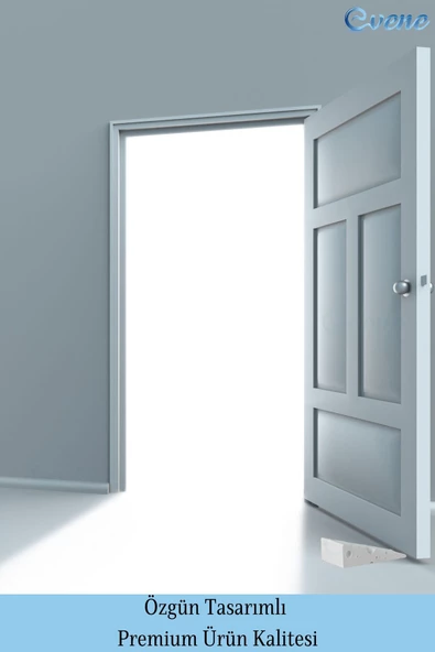 Evene Kapı Stoperi Beyaz Renk Dekoratif Kapı Tutucu Durdurucu 2 Adet Model 6 - Resim 3