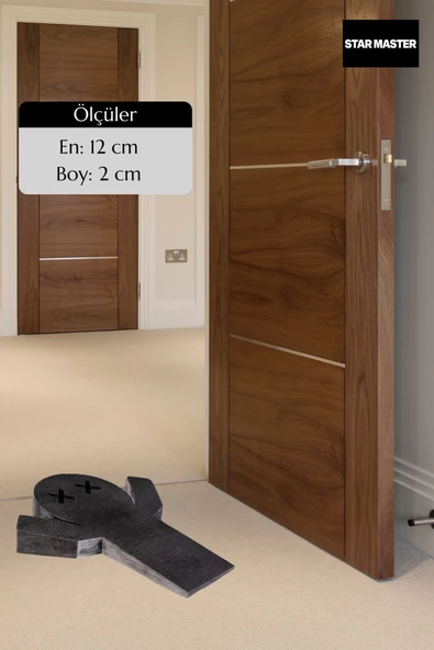 Star Master Kapı Takozu Kapı Tutacağı Kapı Stoperi Kapı Durdurucu Gümüş Eskitme Model 3 - Resim 2