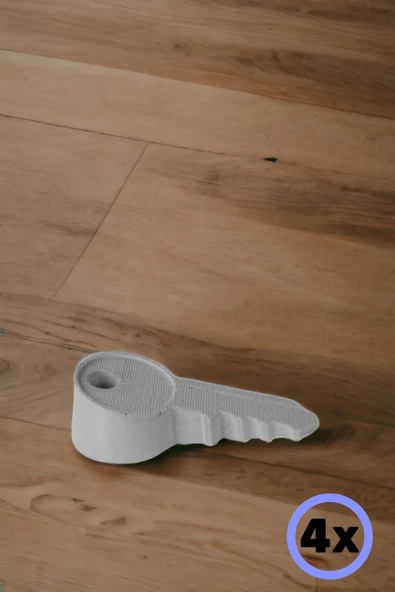 Star Master Kapı Takozu Kapı Tutacağı Kapı Stoperi Kapı Durdurucu Beyaz 4 Adet Model 5 ürün görseli 1