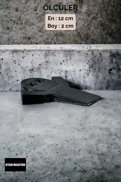 Star Master Kapı Takozu Kapı Tutacağı Kapı Stoperi Kapı Durdurucu Siyah 2 Adet Model 3 - 3
