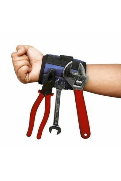 Viselia Mıknatıslı Bileklik Vida Ve Çivi Tutucu Takım Çantası - Resim 7