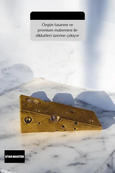 Star Master Kapı Takozu Kapı Tutacağı Kapı Stoperi Kapı Durdurucu Altın Eskitme Model 6 - Resim 5