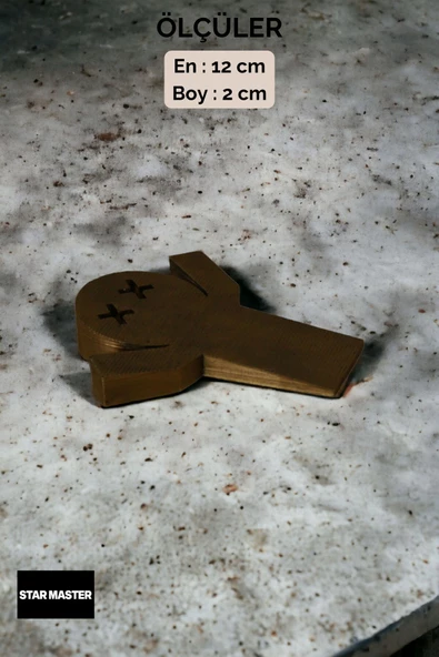 Star Master Kapı Takozu Kapı Tutacağı Kapı Stoperi Kapı Durdurucu Altın Eskitme 4 Adet Model 3 - Resim 3