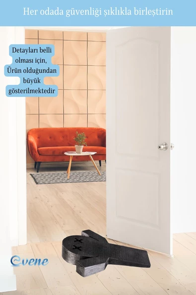 Evene Kapı Stoperi Gümüş Eskitme Renk Dekoratif Kapı Tutucu Durdurucu Model 3 - Resim 4