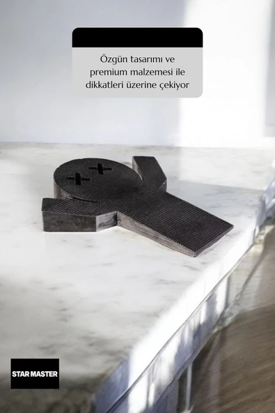 Star Master Kapı Takozu Kapı Tutacağı Kapı Stoperi Kapı Durdurucu Gümüş Eskitme Model 3 - Resim 5