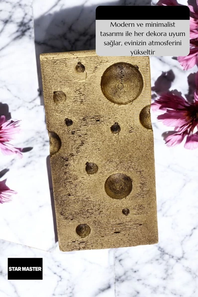 Star Master Kapı Takozu Kapı Tutacağı Kapı Stoperi Kapı Durdurucu Altın Eskitme Model 6 - Resim 6