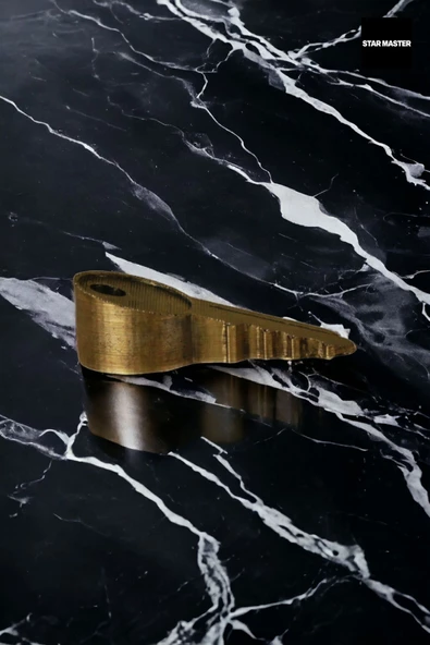 Star Master Kapı Takozu Kapı Tutacağı Kapı Stoperi Kapı Durdurucu Altın Eskitme 2 Adet Model 5 - Resim 2