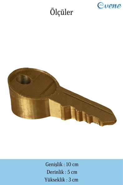 Evene Kapı Stoperi Altın Renk Dekoratif Kapı Tutucu Durdurucu 2 Adet Model 5 - Resim 2