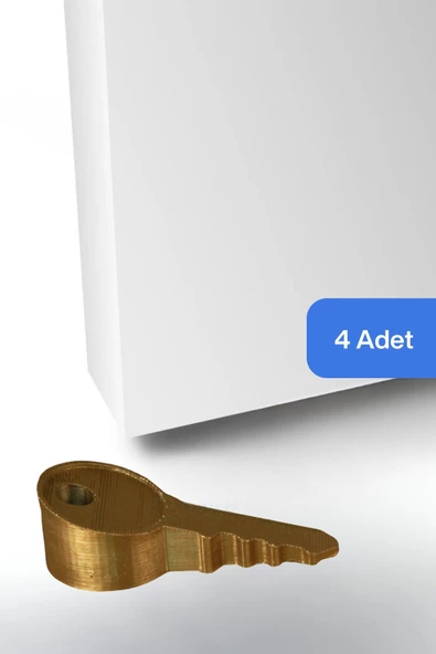 Evene Kapı Stoperi Altın Renk Dekoratif Kapı Tutucu Durdurucu 4 Adet Model 5