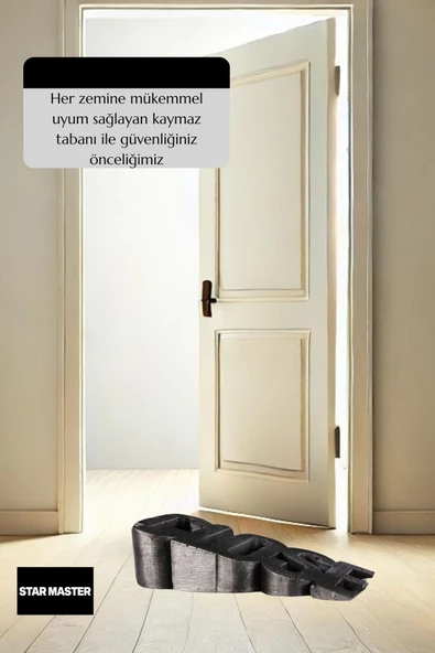 Star Master Kapı Takozu Kapı Tutacağı Kapı Stoperi Kapı Durdurucu Gümüş Eskitme Model 1 - 3
