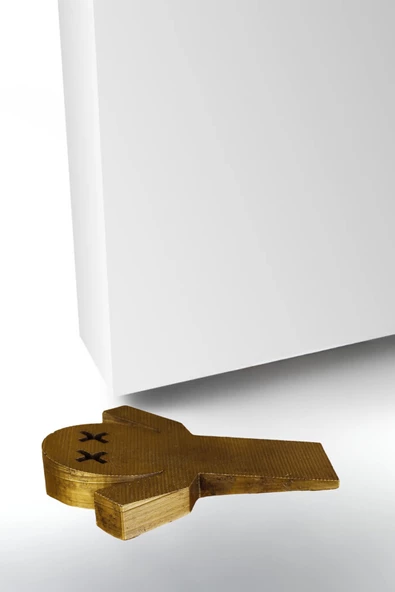 Evene Kapı Stoperi Altın Eskitme Renk Dekoratif Kapı Tutucu Durdurucu Model 3 ürün görseli