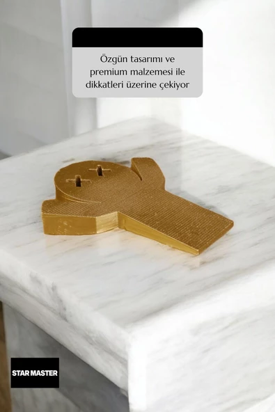 Star Master Kapı Takozu Kapı Tutacağı Kapı Stoperi Kapı Durdurucu Altın Model 3 - 5