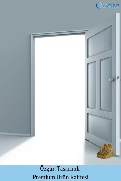 Evene Kapı Stoperi Altın Renk Dekoratif Kapı Tutucu Durdurucu 2 Adet Model 8 - Resim 3