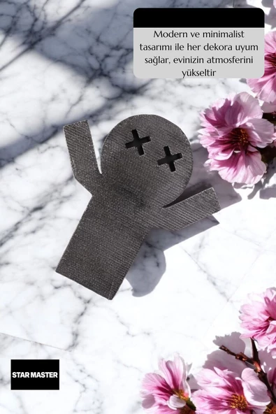 Star Master Kapı Takozu Kapı Tutacağı Kapı Stoperi Kapı Durdurucu Gümüş Eskitme Model 3 - Resim 6