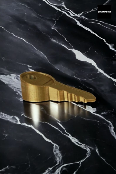 Star Master Kapı Takozu Kapı Tutacağı Kapı Stoperi Kapı Durdurucu Altın 2 Adet Model 5 - Resim 2