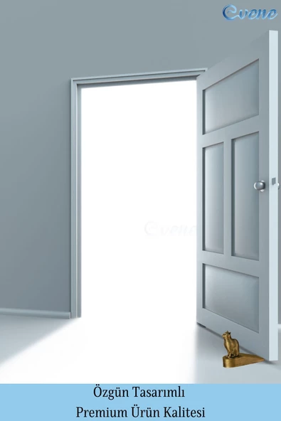 Evene Kapı Stoperi Altın Eskitme Renk Dekoratif Kapı Tutucu Durdurucu Model 2 - Resim 3