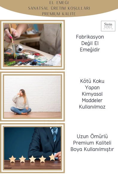 Stein Kohle Dekoratif Saksı Minik Kaktüs Saksısı Altın Eskitme Renk Model 34 - 7