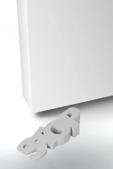 Evene Kapı Stoperi Beyaz Renk Dekoratif Kapı Tutucu Durdurucu Model 4 ürün görseli