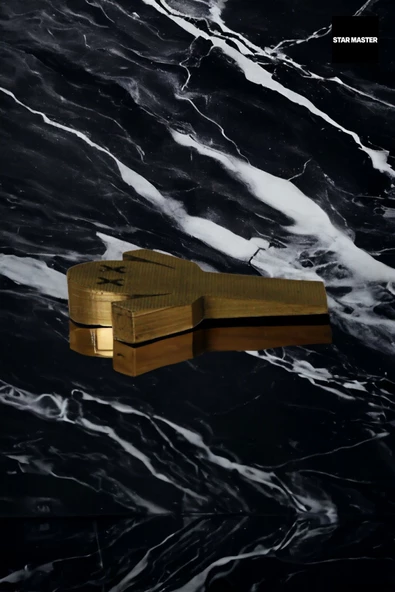 Star Master Kapı Takozu Kapı Tutacağı Kapı Stoperi Kapı Durdurucu Altın Eskitme 4 Adet Model 3 - Resim 2