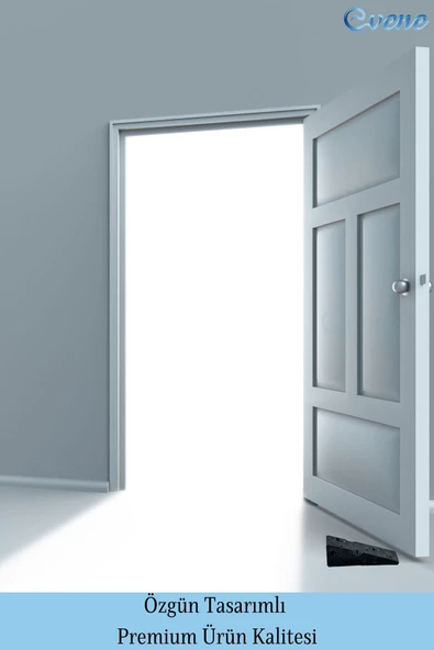 Evene Kapı Stoperi Siyah Renk Dekoratif Kapı Tutucu Durdurucu 2 Adet Model 6 - Resim 3