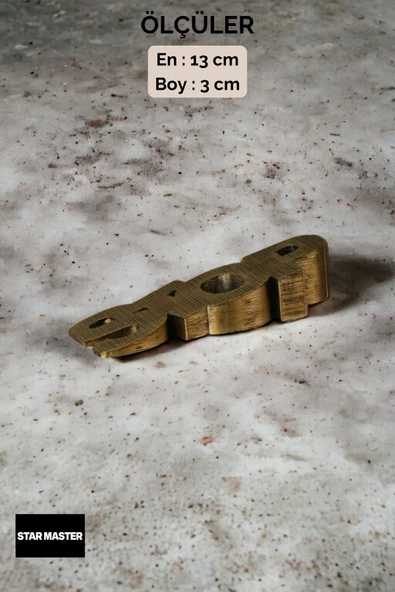 Star Master Kapı Takozu Kapı Tutacağı Kapı Stoperi Kapı Durdurucu Altın Eskitme 2 Adet Model 4 - Resim 3