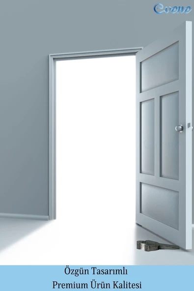 Evene Kapı Stoperi Gümüş Eskitme Renk Dekoratif Kapı Tutucu Durdurucu 4 Adet Model 3 - Resim 3