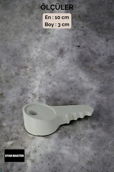 Star Master Kapı Takozu Kapı Tutacağı Kapı Stoperi Kapı Durdurucu Beyaz 4 Adet Model 5 - Resim 3