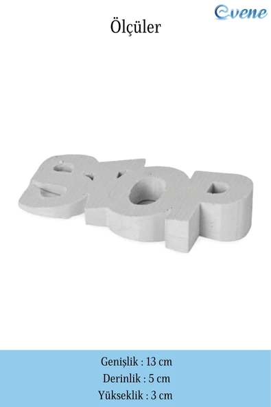 Evene Kapı Stoperi Beyaz Renk Dekoratif Kapı Tutucu Durdurucu Model 4 - Resim 2