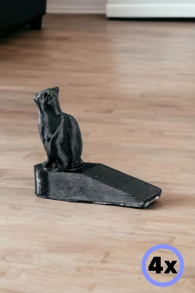 Star Master Kapı Takozu Kapı Tutacağı Kapı Stoperi Kapı Durdurucu Siyah 4 Adet Model 2 ürün görseli