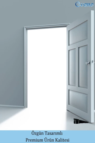 Evene Kapı Stoperi Siyah Renk Dekoratif Kapı Tutucu Durdurucu 2 Adet Model 5 - Resim 3