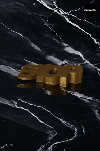 Star Master Kapı Takozu Kapı Tutacağı Kapı Stoperi Kapı Durdurucu Altın Model 4 - Resim 2