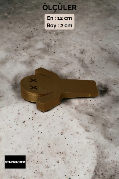 Star Master Kapı Takozu Kapı Tutacağı Kapı Stoperi Kapı Durdurucu Altın 4 Adet Model 3 - Resim 3