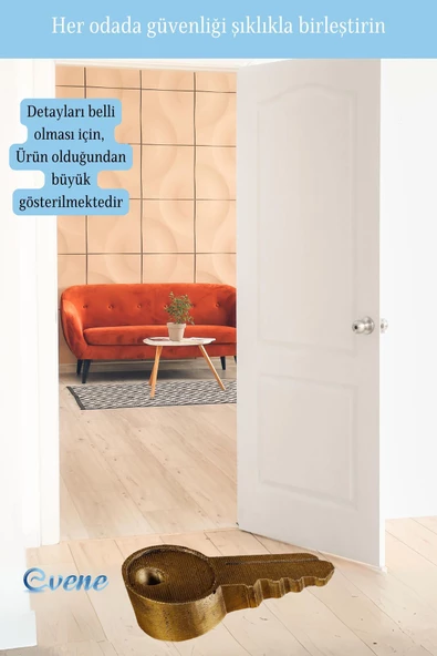 Evene Kapı Stoperi Altın Eskitme Renk Dekoratif Kapı Tutucu Durdurucu Model 5 - 4