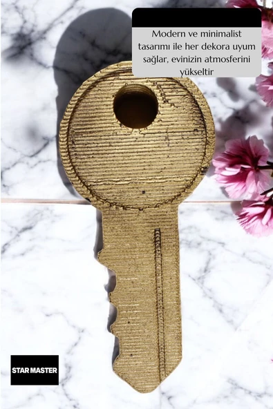 Star Master Kapı Takozu Kapı Tutacağı Kapı Stoperi Kapı Durdurucu Altın Eskitme Model 5 - Resim 6