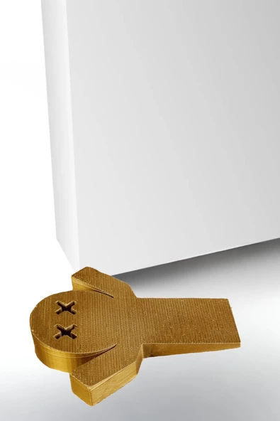 Evene Kapı Stoperi Altın Renk Dekoratif Kapı Tutucu Durdurucu Model 3 ürün görseli