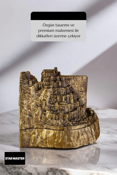 Star Master Kapı Takozu Kapı Tutacağı Kapı Stoperi Kapı Durdurucu Altın Eskitme Model 8 - 5