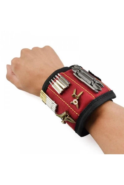 Viselia Mıknatıslı Bileklik Vida Ve Çivi Tutucu Takım Çantası - Resim 4