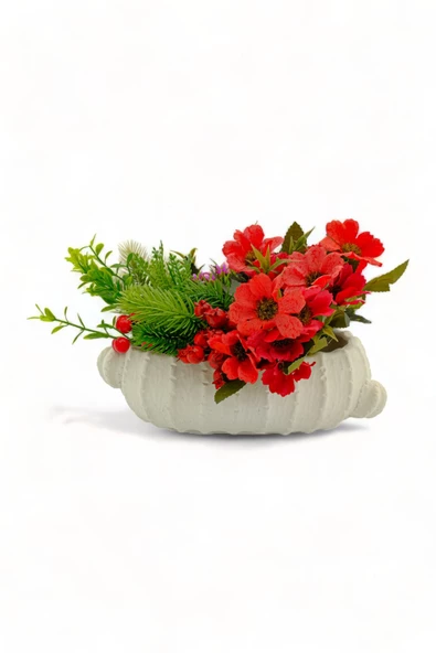 Evene Saksı Büyük Saksı Çiçek Saksısı Büyük Boy Saksı Salon Saksısı Model 3 Beyaz Saksı ürün görseli 1