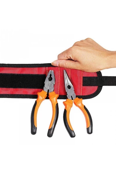 Viselia Mıknatıslı Bileklik Vida Ve Çivi Tutucu Takım Çantası - Resim 5