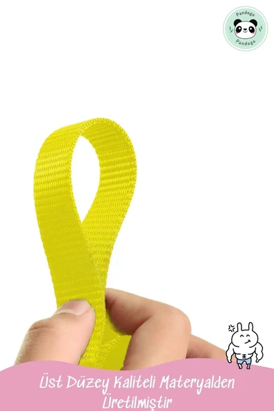 Pandogo Kedi Gezdirme Tasması Sevk Kayışlı Sarı Dubai - Resim 2