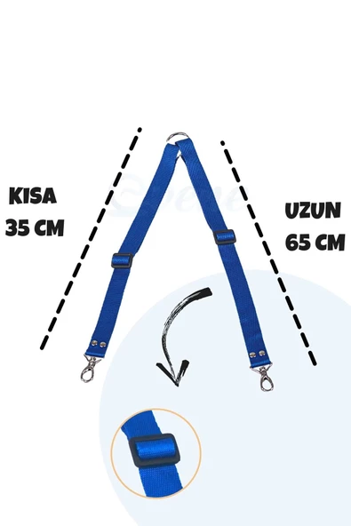 Evene Kedi Gezdirme Tasması Kedi Gezdirme Ipi Çiftli Tasma Model 9 Mavi - Resim 2