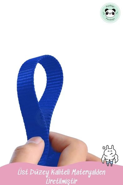 Pandogo Kedi Gezdirme Tasması Sevk Kayışlı Mavi - Resim 6