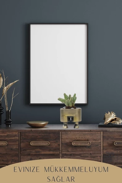 Stein Kohle Çiçek Saksısı Büyük Boy 1 Adet Altın Renk Eskitme Uygulamalı Pantolon Model - 6