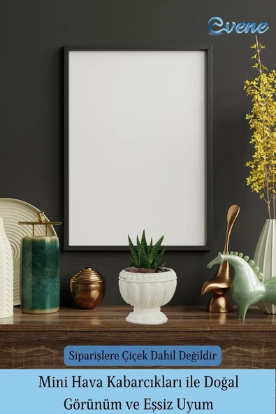 Evene Mini Çiçek Saksı Küçük Sukulent Beyaz Kaktüs Saksısı Antika Model - 6