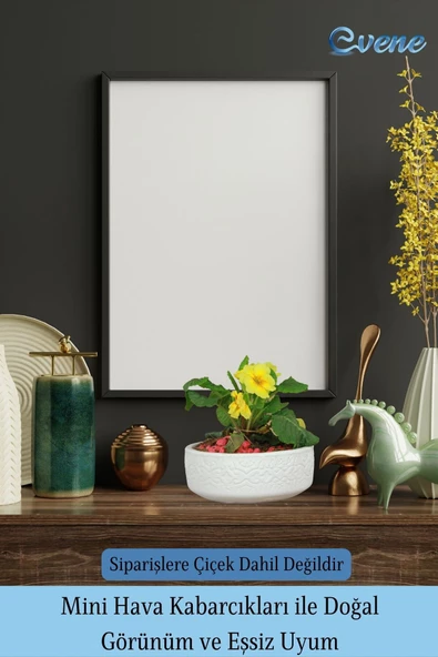 Evene Saksı Büyük Saksı Çiçek Saksısı Büyük Boy Saksı Salon Saksısı Model 2 Beyaz Saksı - Resim 6