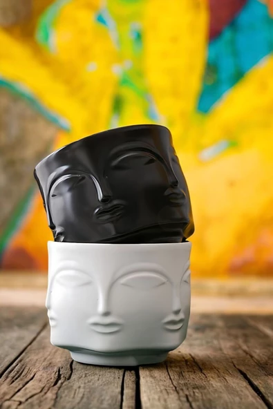 tambana Set Saksı Dekoratif Sukulent Saksısı Küçük Mini Beton Saksı Model 16 - 1