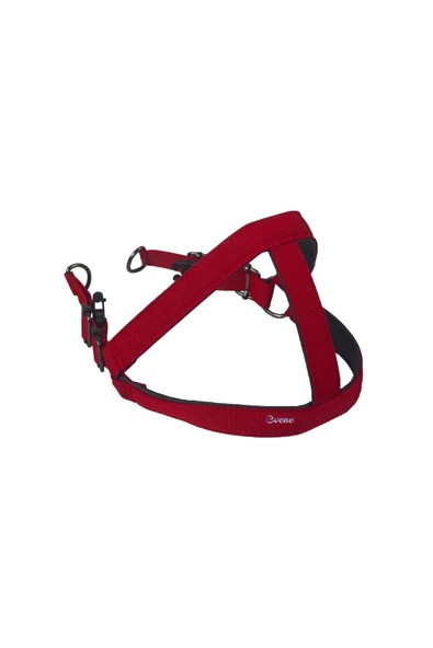 Evene Köpek Tasması Köpek Gögüs Boyun Ayarlanabilir Fonksiyonel Evcil Hayvan Tasma Kırmızı - Resim 3