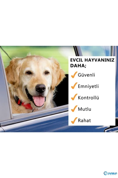 Evene Araba Köpek Tasması Evcil Hayvan Emniyet Kemeri Köpek Boyun Tasması Köpek Gezdirme Kayışı Model 13 - 5