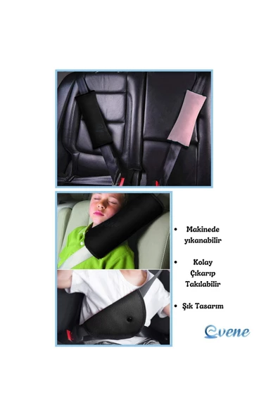 Evene Emniyet Kemeri Seti Yastık Ve Tutucu Mavi 1 Adet - 6