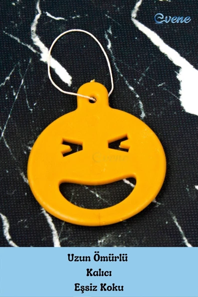 Evene Araç Kokusu Araba Parfümü Oto Araç Kokusu Askılı Koku 4 Adet Emoji - 3
